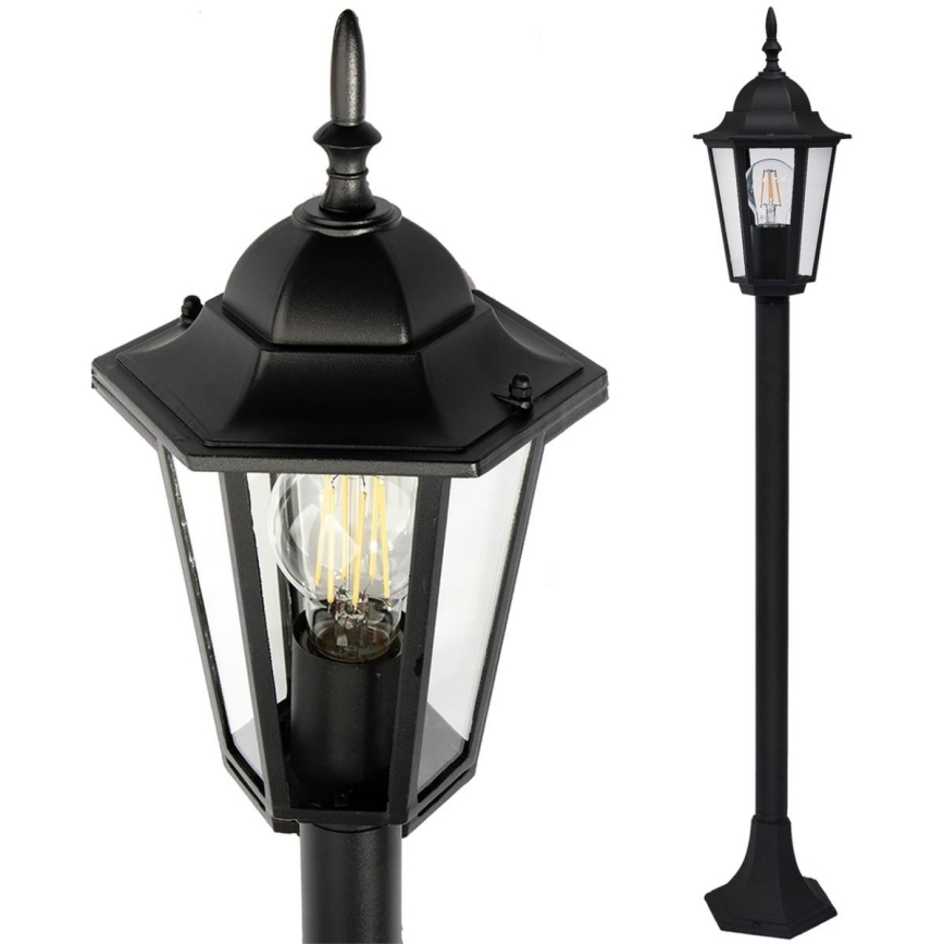 Utomhuslampa 1xE27/20W/230V IP43 96,5 cm svart