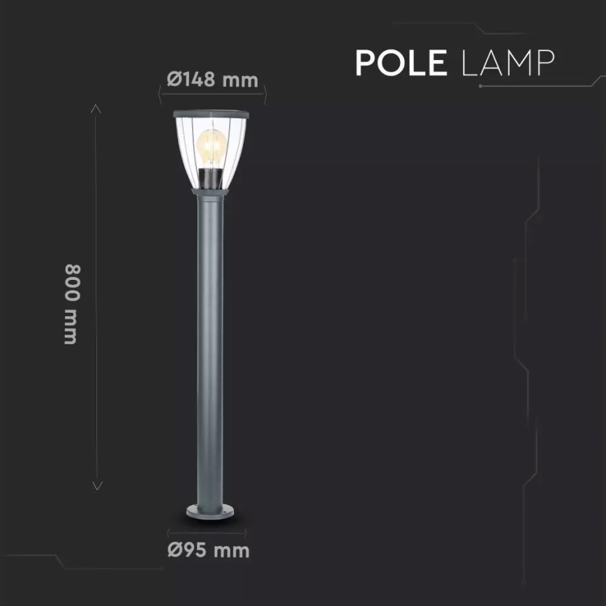 Utomhuslampa 1xE27/40W/230V IP44