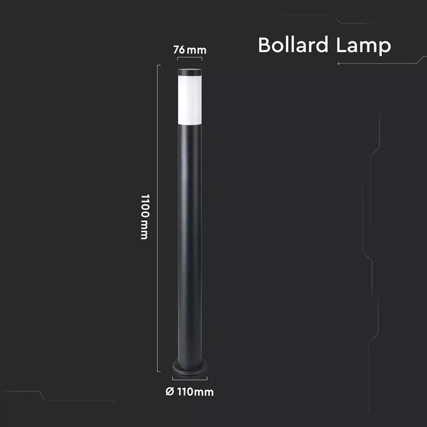 Utomhuslampa 1xE27/60W/230V IP44 110cm svart