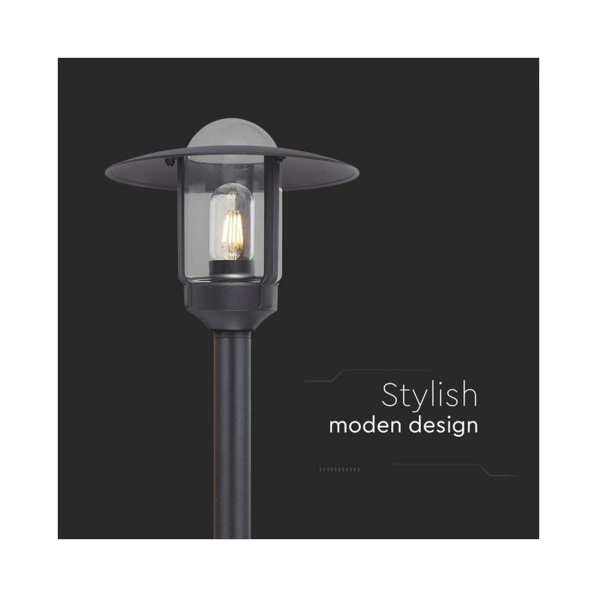 Utomhuslampa 1xE27/60W/230V IP44 svart