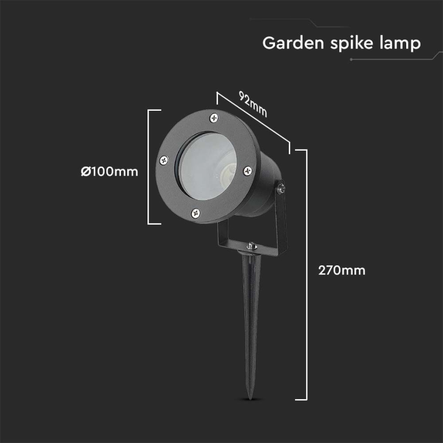 Utomhuslampa 1xGU10/35W/230V IP65