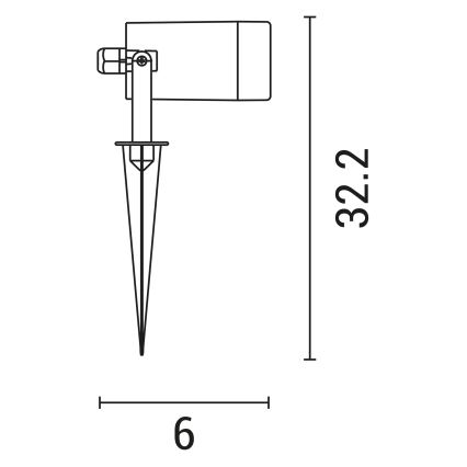 Utomhuslampa 1xGU10/5W/230V IP65 grå