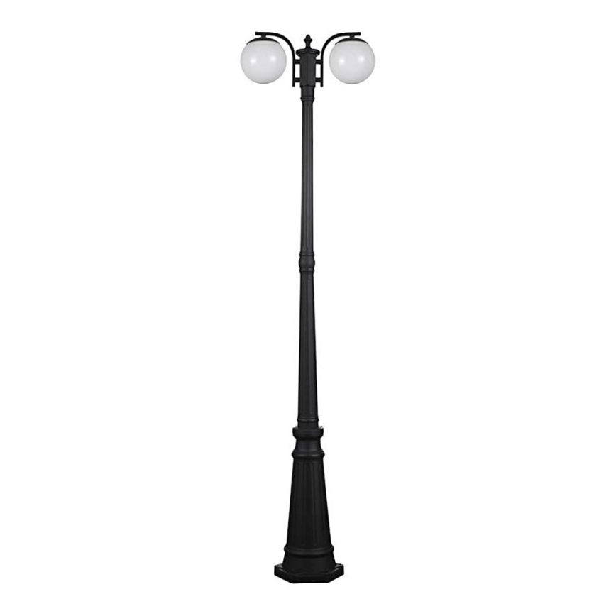 Utomhuslampa 2xE27/60W/230V IP44 199 cm svart