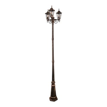 Utomhuslampa 3xE27/20W/230V IP43 2,58 m patina