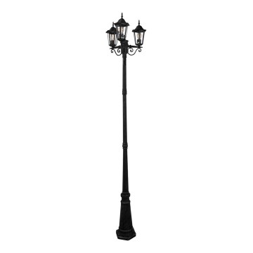 Utomhuslampa 3xE27/20W/230V IP43 2,58 m svart