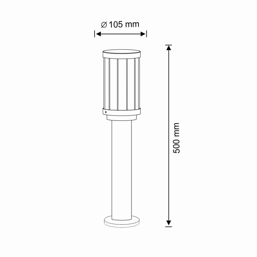 Utomhuslampa FIORD 1xE27/10W/230V IP44