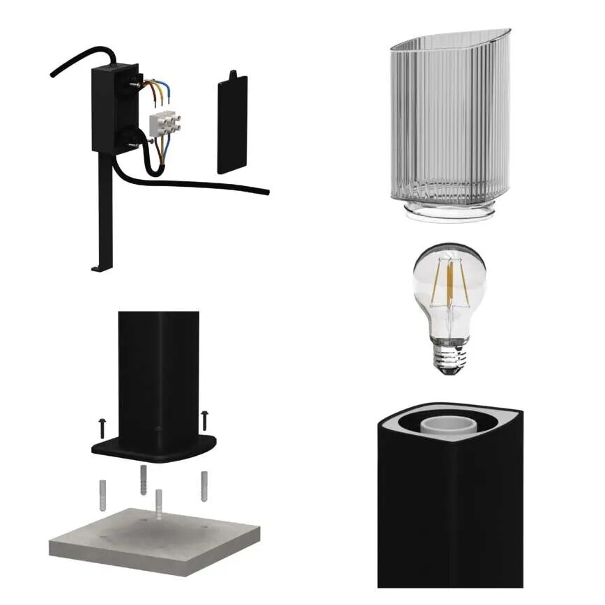Utomhuslampa LANA 1xE27/25W/230V IP54 45 cm