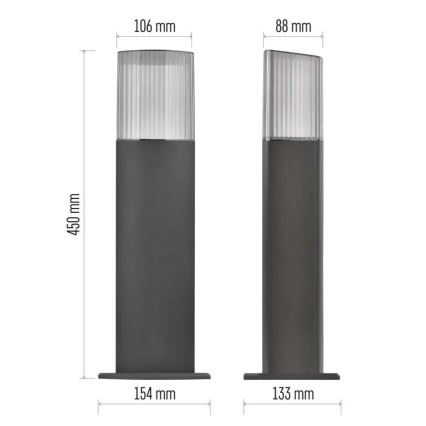 Utomhuslampa LANA 1xE27/25W/230V IP54 45 cm