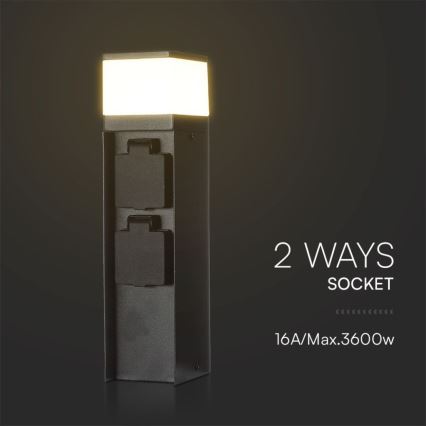 Utomhuslampa med 2 uttag 1xG9/11W/230V IP44