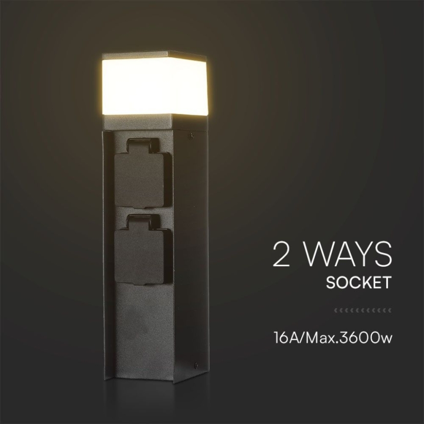 Utomhuslampa med 2 uttag 1xG9/11W/230V IP44