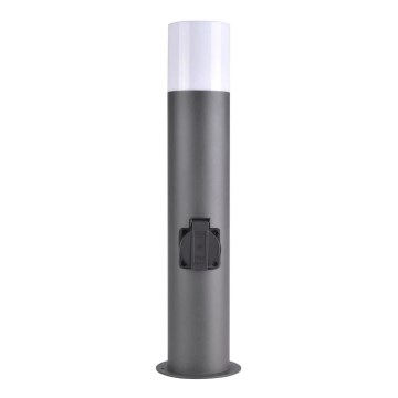 Utomhuslampa med kontakt DALLAS 1xE27/12W/230V IP44 grafit