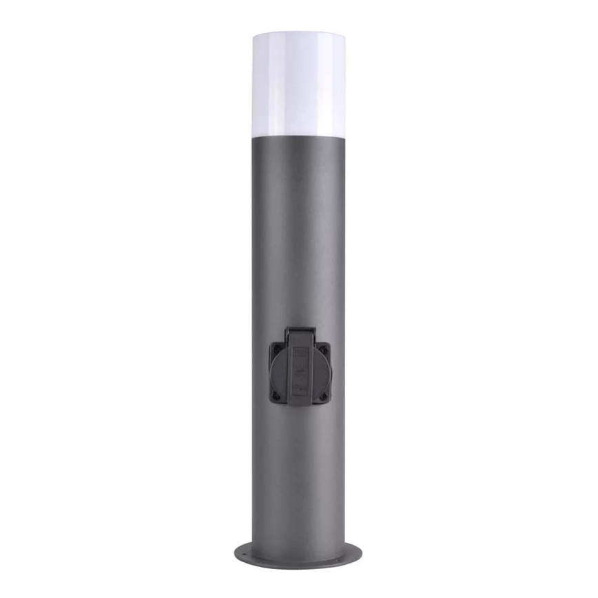 Utomhuslampa med kontakt DALLAS 1xE27/12W/230V IP44 grafit