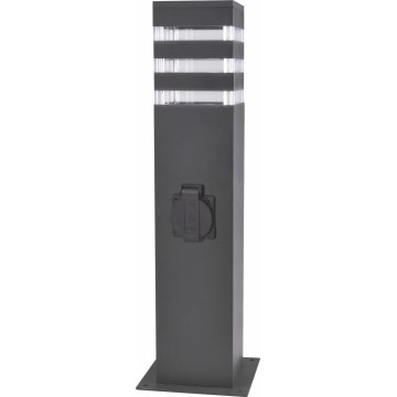 Utomhuslampa med kontakt TEKSAS 1xE27/20W/230V IP54 44 cm