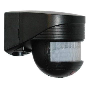 Utomhuslampa med rörelsesensor LC-CLICK 140° IP44 svart