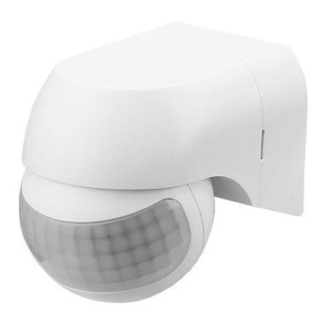 Utomhuslampa med rörelsesensor PIR 180° IP44 vit