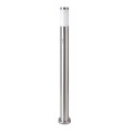 Utomhuslampa med sensor 1xE27/60W/230V IP44 110cm matt krom