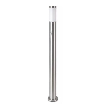 Utomhuslampa med sensor 1xE27/60W/230V IP44 110cm matt krom