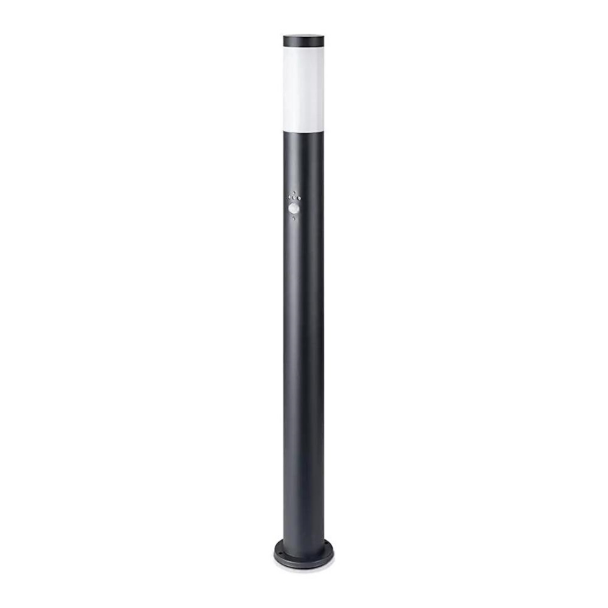 Utomhuslampa med sensor 1xE27/60W/230V IP44 110cm svart