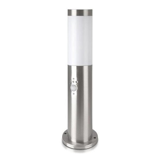 Utomhuslampa med sensor 1xE27/60W/230V IP44 45cm matt krom