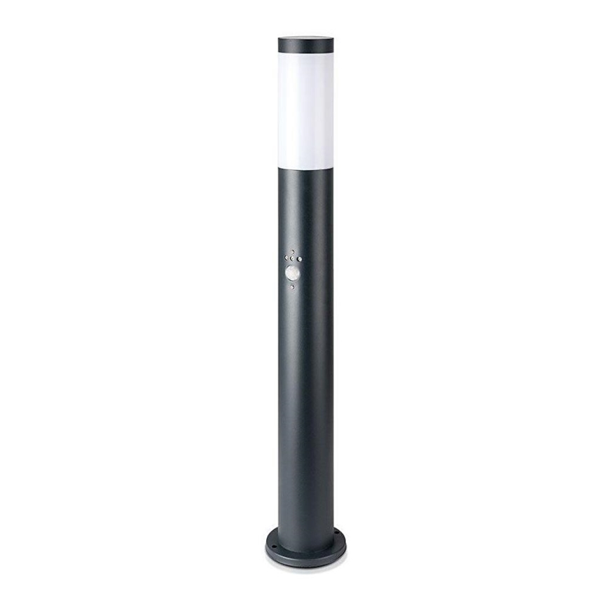 Utomhuslampa med sensor 1xE27/60W/230V IP44 80cm grå