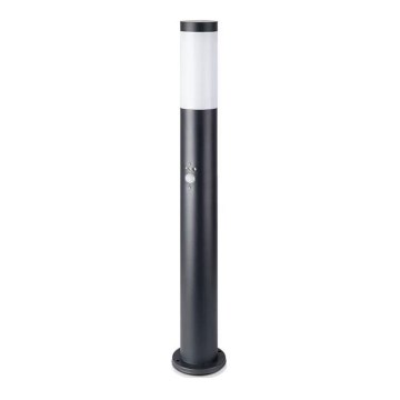 Utomhuslampa med sensor 1xE27/60W/230V IP44 80cm svart