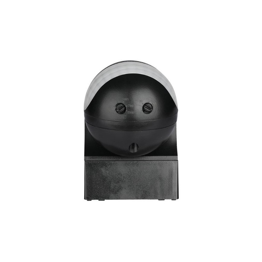 Utomhusbelysning med sensor  230V IP44 svart