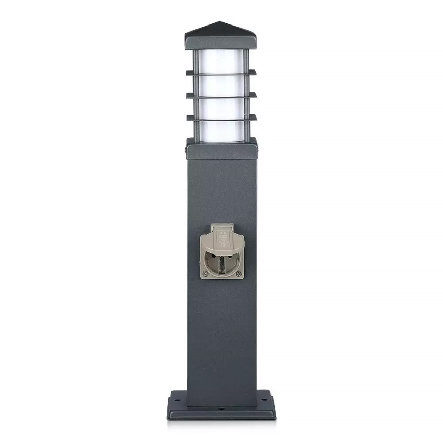Utomhuslampa med uttag SCHUKO 1xE27/13W/230V IP44