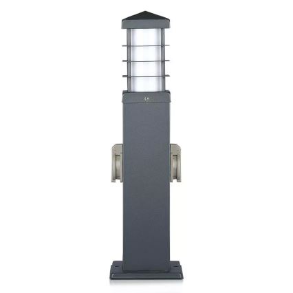 Utomhuslampa med uttag SCHUKO 1xE27/13W/230V IP44