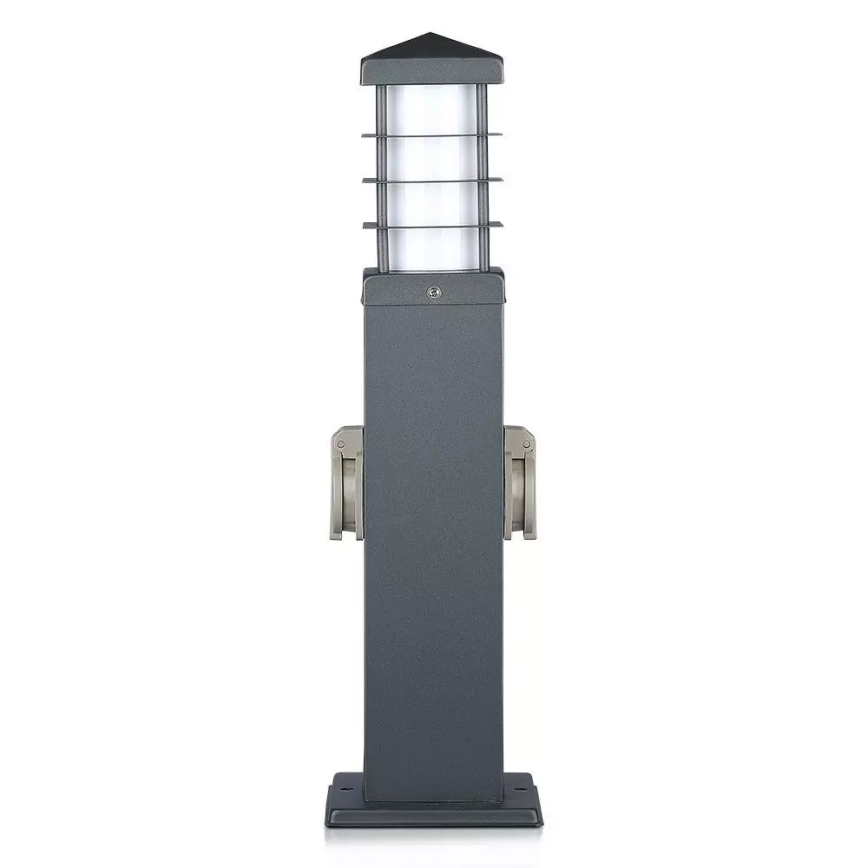 Utomhuslampa med uttag SCHUKO 1xE27/13W/230V IP44