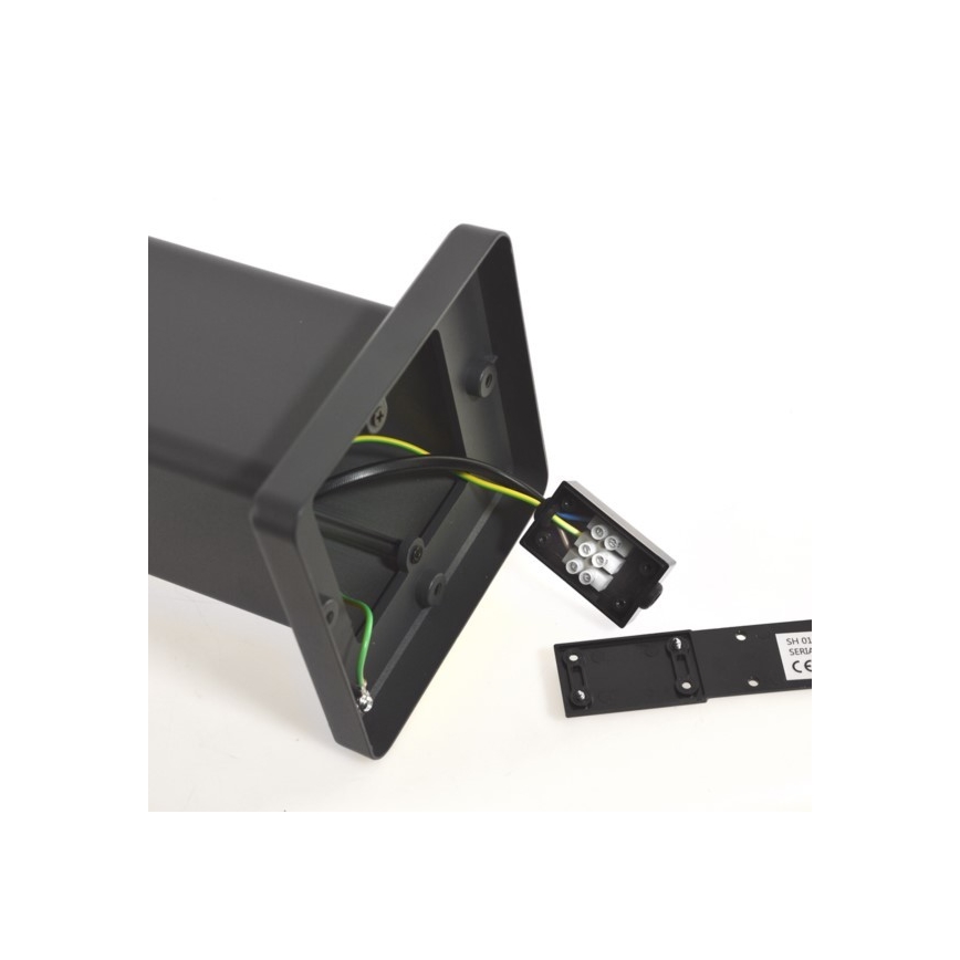 Utomhuslampa SANTA 1xE27/60W/230V IP54 79,5 cm antracit