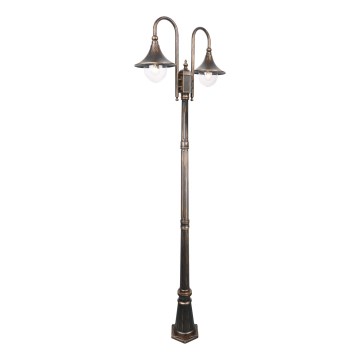 Utomhuslampa TALEZ 2xE27/15W/230V IP44 brons patina