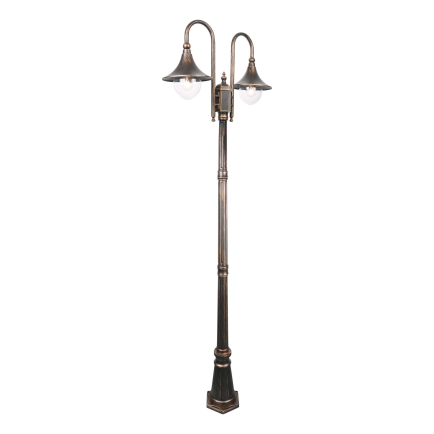 Utomhuslampa TALEZ 2xE27/15W/230V IP44 brons patina
