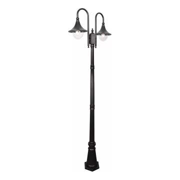 Utomhuslampa TALEZ 2xE27/15W/230V IP44 svart
