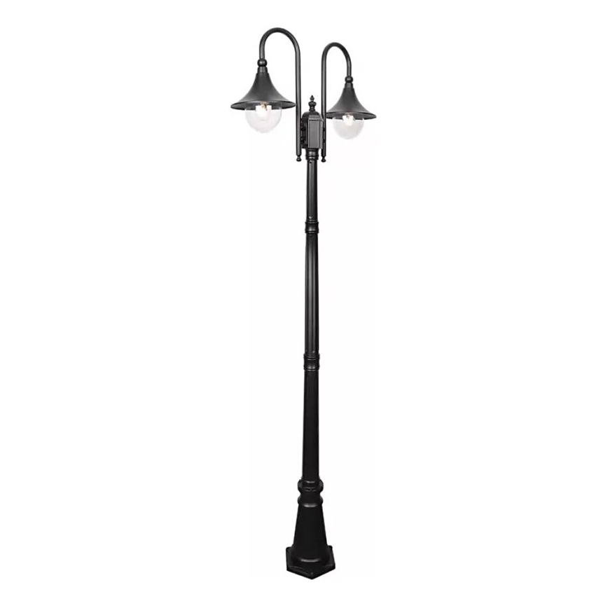 Utomhuslampa TALEZ 2xE27/15W/230V IP44 svart