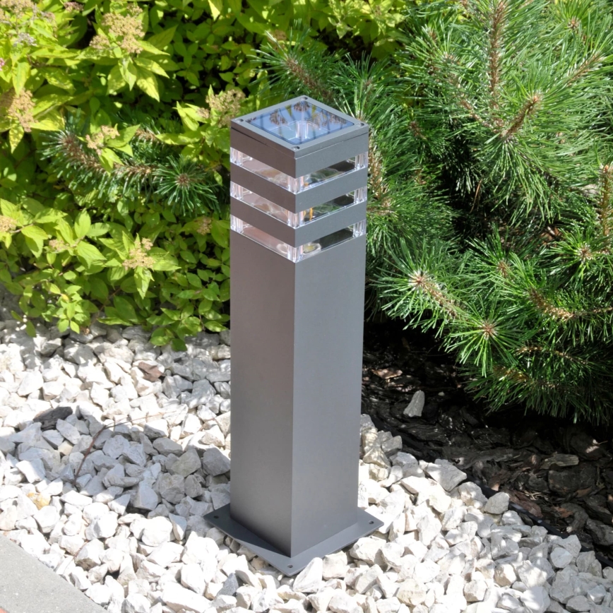 Utomhuslampa TEKSAS 1xE27/12W/230V IP44 44 cm antracit