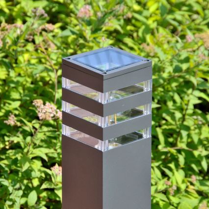 Utomhuslampa TEKSAS 1xE27/12W/230V IP44 44 cm antracit