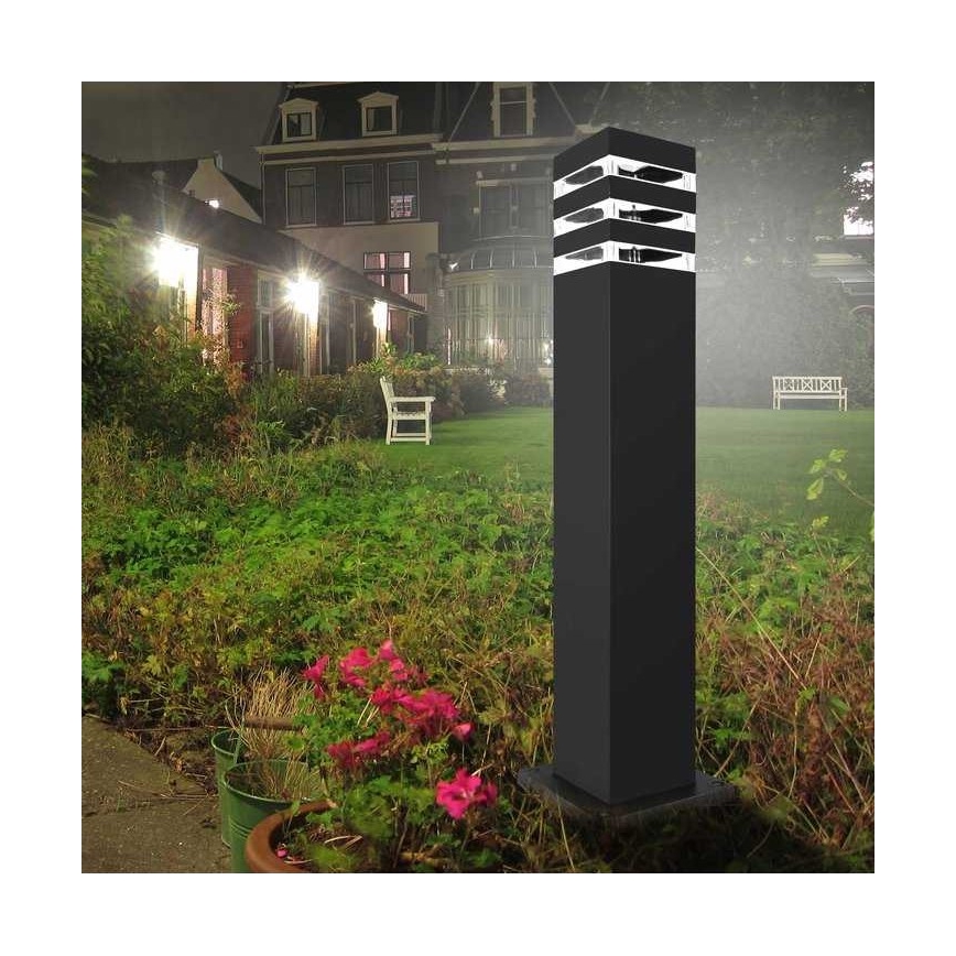 Utomhuslampa TEKSAS 1xE27/12W/230V IP44 74 cm antracit