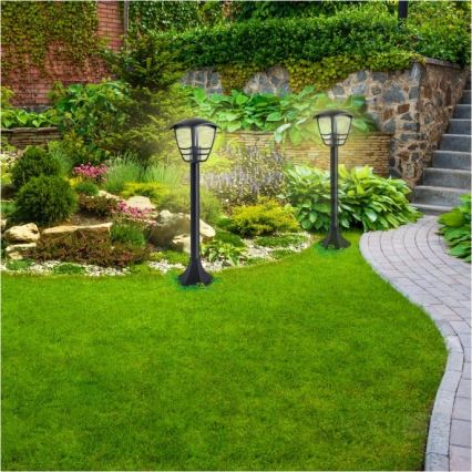 Utomhuslampa TEVIO 1xE27/60W/230V IP54 97 cm svart