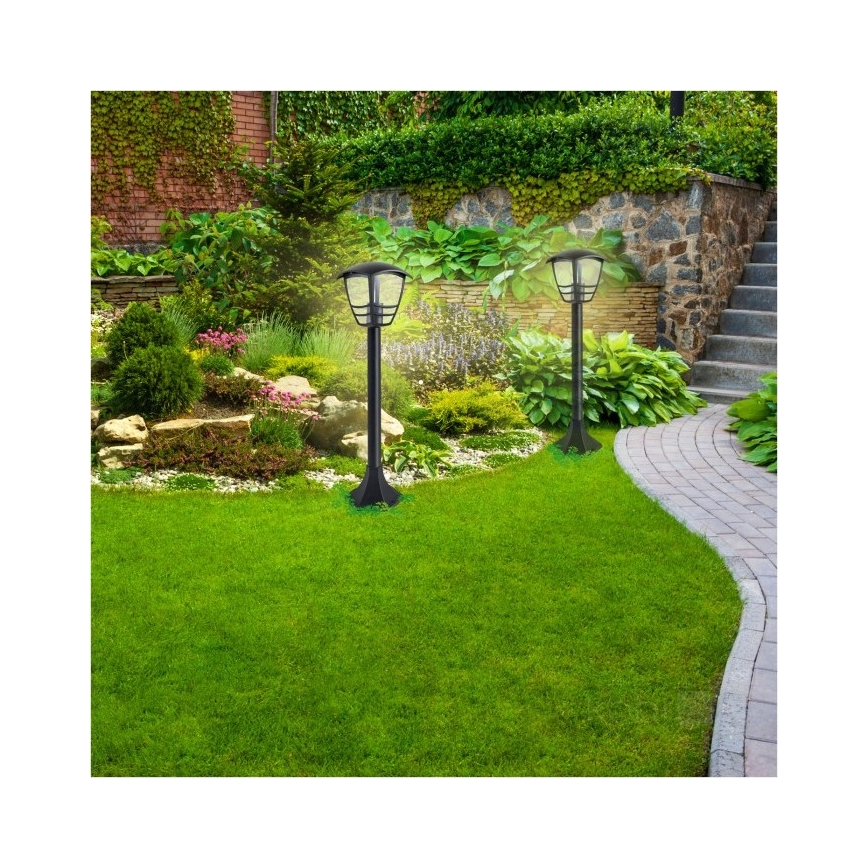 Utomhuslampa TEVIO 1xE27/60W/230V IP54 97 cm svart