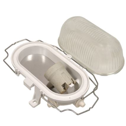Utomhustaklampa RADUS 1xE27/60W/230V IP54 vit