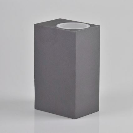 Utomhus vägglampa BOSTON 2xGU10/10W/230V antracit