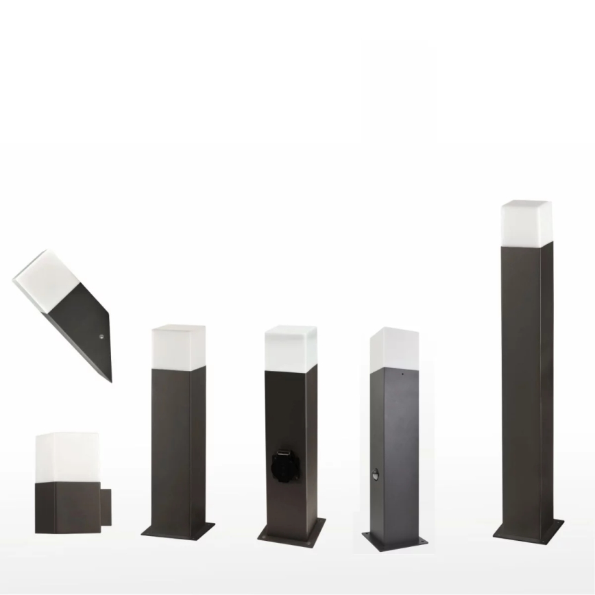 Utomhus vägglampa NEW YORK 1xE27/12W/230V IP44 antracit