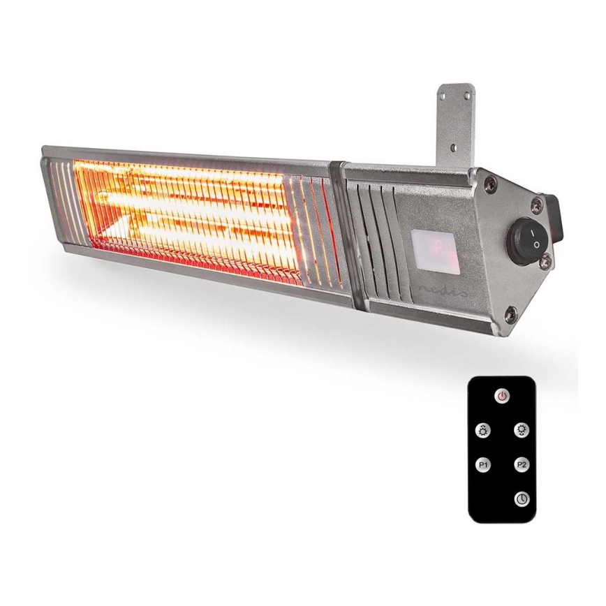 Utomhusvärmare 100W/2000W/230V IP65 + fjärrkontroll