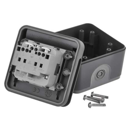 Uttag för våtrum IP55