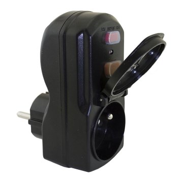 Uttag jordfelsbrytare FK-PRCD-2 16A 230V + säkerhetsuttag IP54