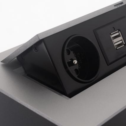Uttag ledge 2x230V/2xUSB/1xRJ45