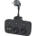 Uttagsdelare med strömbrytare LINEA 2x230V + 4xUSB A/C SCHUKO svart