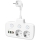 Uttagsdelare med strömbrytare LINEA 2x230V + 4xUSB A/C SCHUKO vit