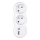 Uttagssplitter med en USB A+C charger 2x10A vit