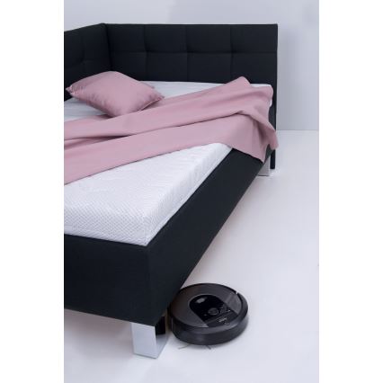 Vadderad säng med förvaringsutrymme utan madrass MARIA PETITE 120x200 cm antracit